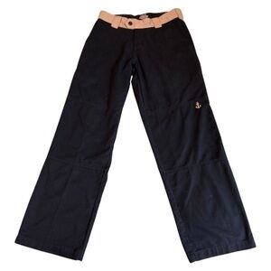 Black Dickies Men’s Pants with Gold Anchor